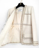 CHANEL 17A Paris-Cosmopolite Ecru Tweed Jacket 36
