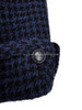 CHANEL 17B CC Belted Houndstooth Tweed Jacket 36 Navy/ Black  *New