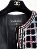 CHANEL 22S Runway Tweed Jacket Black Multicolour 36 *New