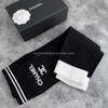 CHANEL 24C CC Logo Gaiters Leg Warmers Black/ White *New