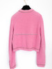CHANEL 20C Chain Embellished Cardigan Pink 36
