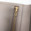 HERMES Bearn Compact Wallet Gris Asphalte Rose Gold Hw