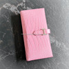 HERMES 5P Pink Matte Alligator Bearn Soufflet Wallet *New