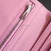 HERMES 5P Pink Matte Alligator Bearn Soufflet Wallet *New