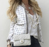CHANEL 17S Fantasy Tweed 'Robot' Jacket White 36