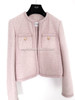 CELINE Tweed Jacket Blush Pink *New