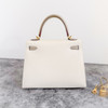 HERMES Kelly 25 HSS Special Order Craie/ Trench Brushed GHW