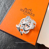 HERMES 2025 Chaine d'Ancre Enchainee Sterling Silver Ring 56