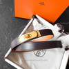 HERMES Kelly Belt Ebene Vache Hunter GHW K *New