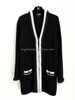 CHANEL 22C Knit Cardigan Black/ Ecru 36