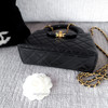CHANEL Black Kelly Nano Shopping Bag GHW *New