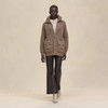 HERMES 2025 H Pocket Wool Knit Jacket 36 Gris Etoupe *New HERMES 2025 H Pocket Wool Knit Jacket 36 Gris Etoupe *New