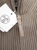 HERMES 2025 H Pocket Wool Knit Jacket 36 Gris Etoupe *New HERMES 2025 H Pocket Wool Knit Jacket 36 Gris Etoupe *New