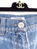 CHANEL 25P Pearl Print Jeans 34 *New CHANEL 25P Pearl Print Jeans 34 *New