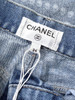 CHANEL 25P Pearl Print Jeans 34 *New CHANEL 25P Pearl Print Jeans 34 *New