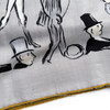 HERMES 2025 'Paddock' Cashmere/ Silk Shawl 140 Gris Etain *New HERMES 2025 'Paddock' Cashmere/ Silk Shawl 140 Gris Etain *New