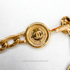 CHANEL Vintage 24K Gold Plated CC Coin Chain Belt