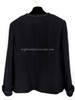 CHANEL 15K Runway Little Black Jacket Camélia Buttons