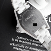 CHANEL J12 33mm Watch White Ceramic MOP Diamonds