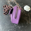 CHANEL Small Purple Heart Bag/ Clutch with Chain *New