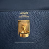 HERMES Kelly 25 Togo Bleu Saphir Gold Hw B