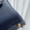 HERMES Kelly 25 Togo Bleu Saphir Gold Hw B
