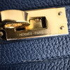 HERMES Kelly 25 Togo Bleu Saphir Gold Hw B
