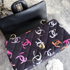 CHANEL 24S Multicolor CC Jersey Mini Flap Bag LGHW *New