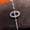 HERMES 2025 Chaine d'Ancre Contour Bracelet Diamonds WG ST