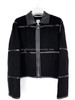 HERMES Tatersale Jacket Cashmere/ Lambskin 40 Noir