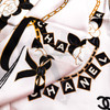 CHANEL 22S Jewellery Print Silk Twill Scarf 90 *New