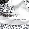 HERMES 'Panthera Pardus' Giant Silk Twill Scarf 140 *New