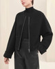 HERMES Reversible Knit Jacket Noir 38