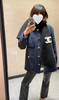 CHANEL 21B Navy Tweed Jacket CC Buttons 36