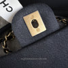 CHANEL 22P Black Denim Mood Small Flap Bag *New