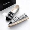 CHANEL Tweed & Leather CC Espadrilles 40 *New