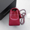 CHANEL 18B Raspberry Red Caviar Mini Rectangle *New