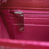 CHANEL 18B Raspberry Red Caviar Mini Rectangle *New