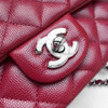 CHANEL 18B Raspberry Red Caviar Mini Rectangle *New