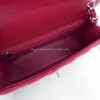 CHANEL 18B Raspberry Red Caviar Mini Rectangle *New