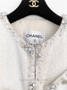 CHANEL 21S Sleeveless Embroidered Tweed Jacket 38