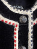 CHANEL 18B Wool Tweed Jacket 34 Navy