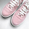 CHANEL Pink Suede CC Logo Sneakers 37 *New