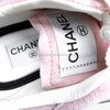 CHANEL Pink Suede CC Logo Sneakers 37 *New