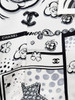 CHANEL 25B Printed Silk Top *New