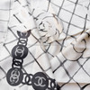 CHANEL CC Camélia Silk Twill Scarf *New
