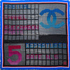 CHANEL CC Airlines Silk Shawl