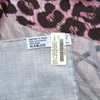 HERMES 'Panthera Pardus' Cashmere Silk 140 Shawl Gris Chine *New