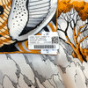 HERMES 'Sieste au Paradis' Giant Silk Twill Scarf 140 Blanc/ Noir/ Ocre *New