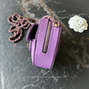 CHANEL Small Purple Heart Bag/ Clutch with Chain *New